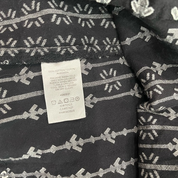 [S]Lou & Grey Black and White Embroidered Boho Tunic Blouse - Picture 9 of 9